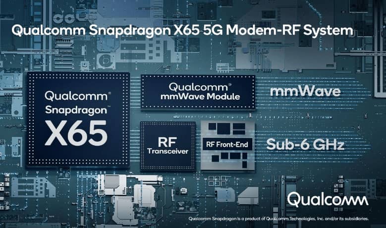 این قطعه سخت افزاری، تماس ماهواره ای آیفون ۱۴ را ممکن کرده است snapdragon x65 - این قطعه سخت افزاری، تماس ماهواره ای آیفون ۱۴ را ممکن کرده است